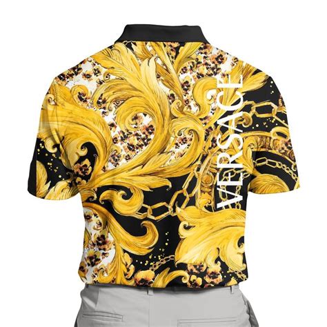 versace gold back polo shirt